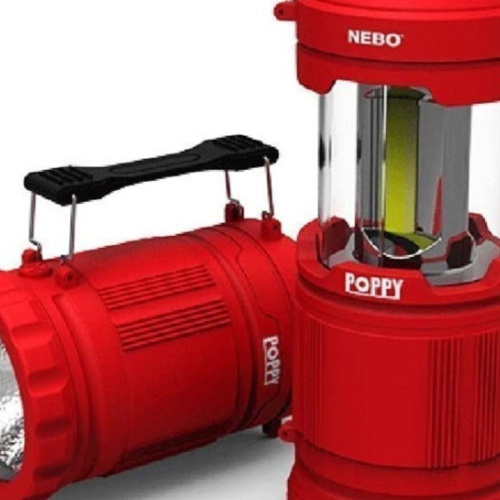 NEBO Poppy Lantern & Spot Light - Red The Powerful 300 Lumen Lantern and Spot Li
